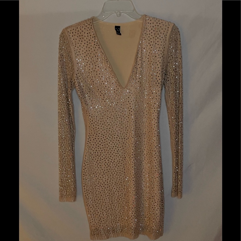 Windsor Champagne Crystal Dress
